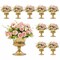10Pcs 15cm Gold Metal Centerpieces Flower Vase Wedding Anniversary Party Decor